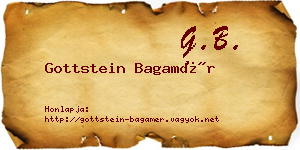 Gottstein Bagamér névjegykártya